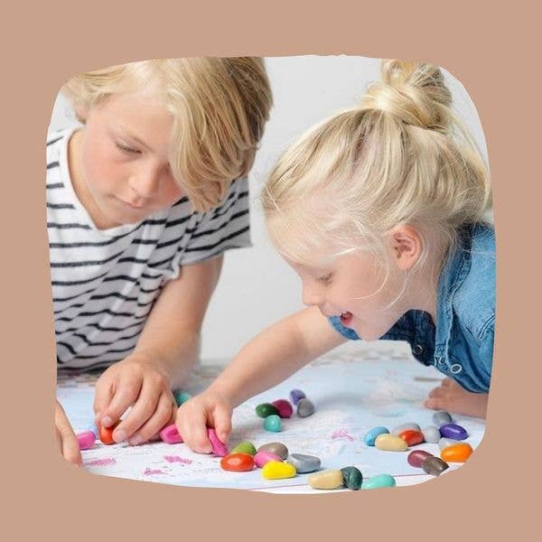 16 Color crayon, with coloring book