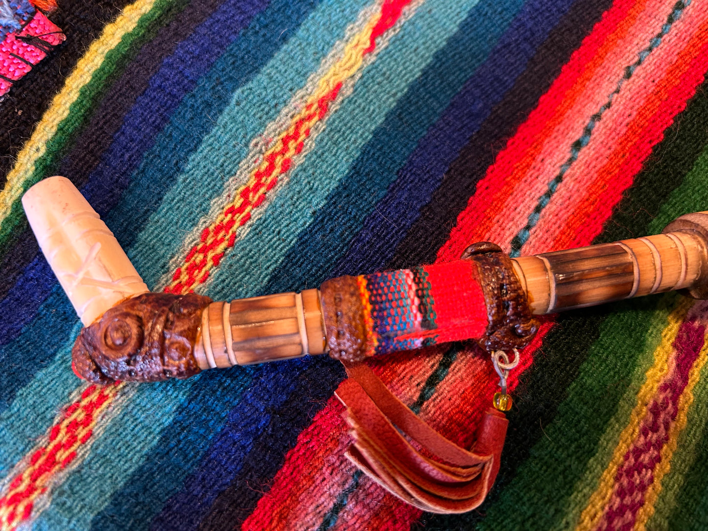 Tepi - Bone & Brown Embelishment