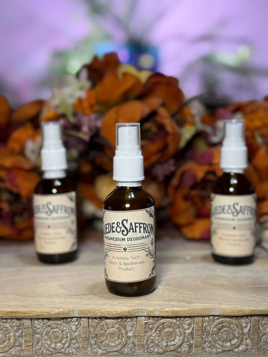 Suede & Saffron Magnesium Deodorant Spray