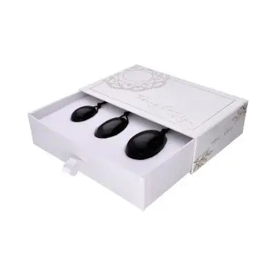 Black Obsidian Yoni Eggs with Yoni Steamer Set
