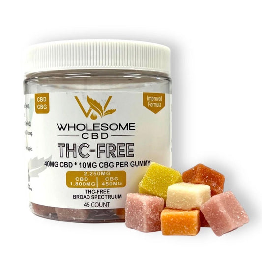 Wholesome THC-Free CBD + CBG Gummies | 2,250mg