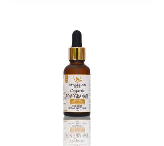 Wholesome CBD + CBG Pomegranate Tincture | 8,000mg | THC-Free